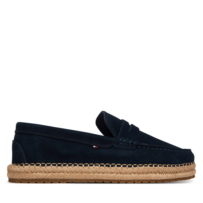 Espadryle Tommy Hilfiger Flexible Hilfiger Sde Espadrille FM0FM05794 Granatowy