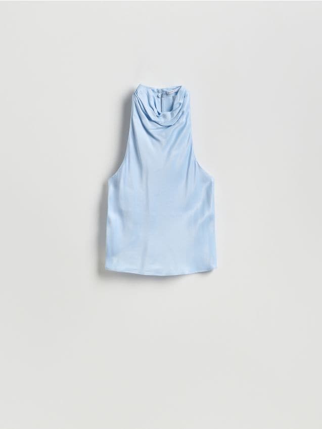 Reserved - Top halter - jasnoniebieski
