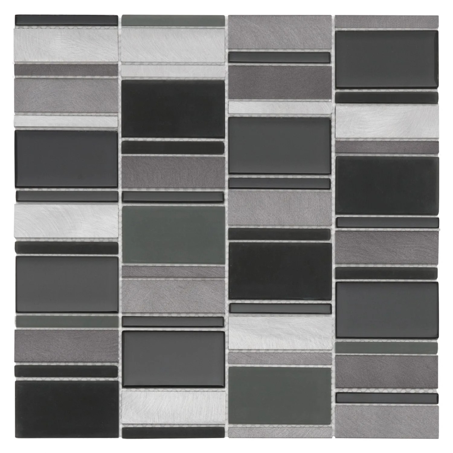 Dunin Mozaika Alluminium piano grey 29,3 x 29,8 cm
