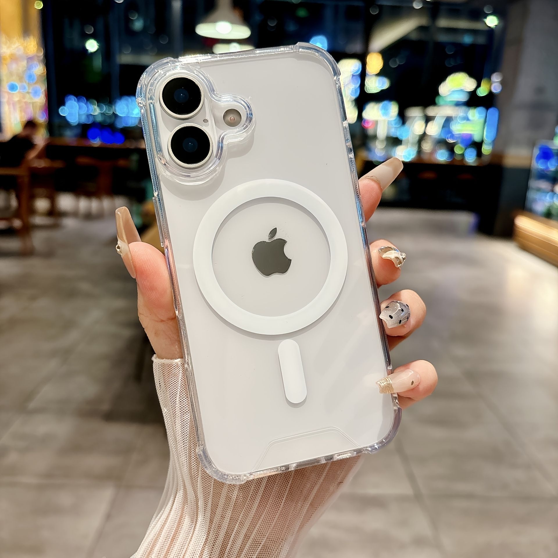 TEMU Pogrubione, czterokątne, odporne na wstrząsy, magnetyczne etui na telefon dla for iphone 17/16/15/14/13 /Pro/Air/Plus, wodoodporne, odporne na