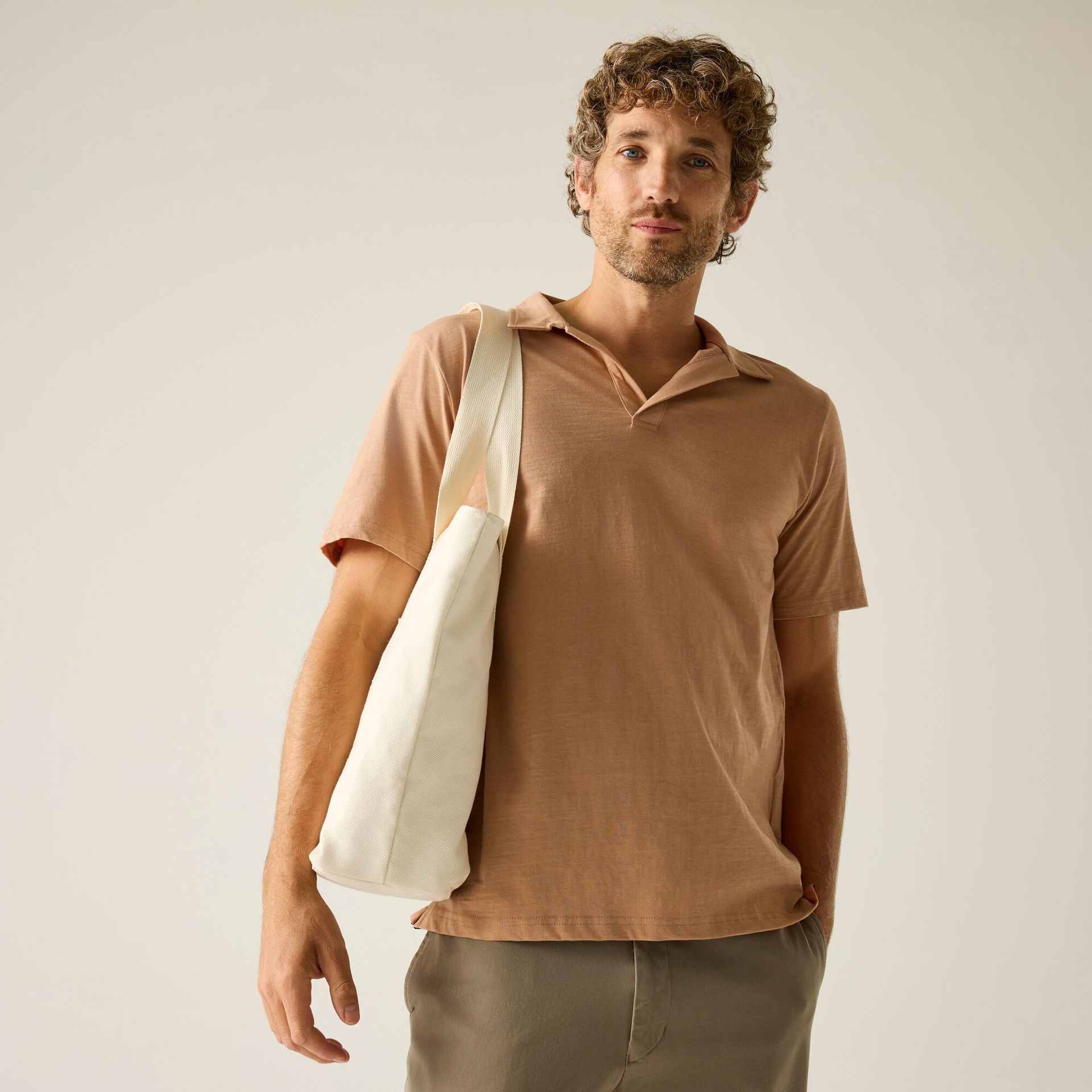 Regatta Koszulka męska polo Hadvo Różowy, Cotton, Rozmiar: L