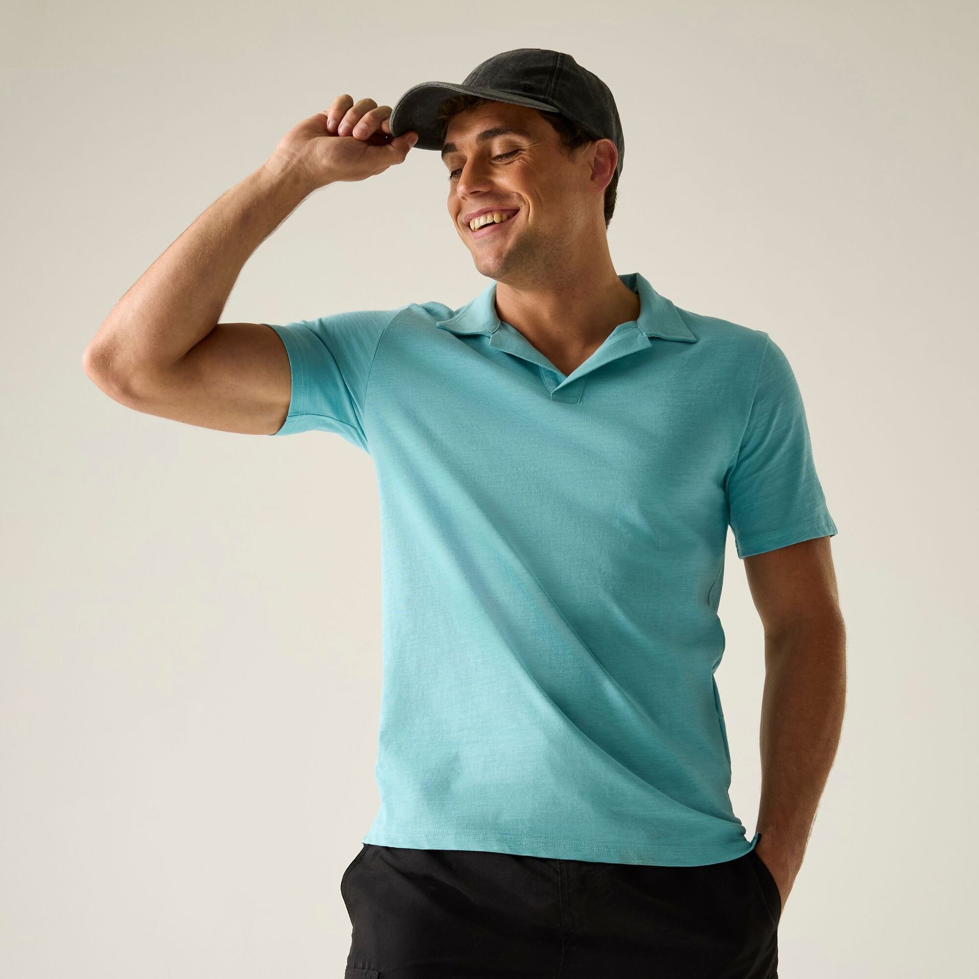 Regatta Koszulka męska polo Hadvo Niebieski, Cotton, Rozmiar: XL