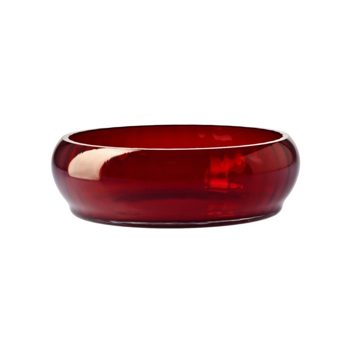 Kryształowa salaterka z optykiem HERITAGE Rubin 36 cm