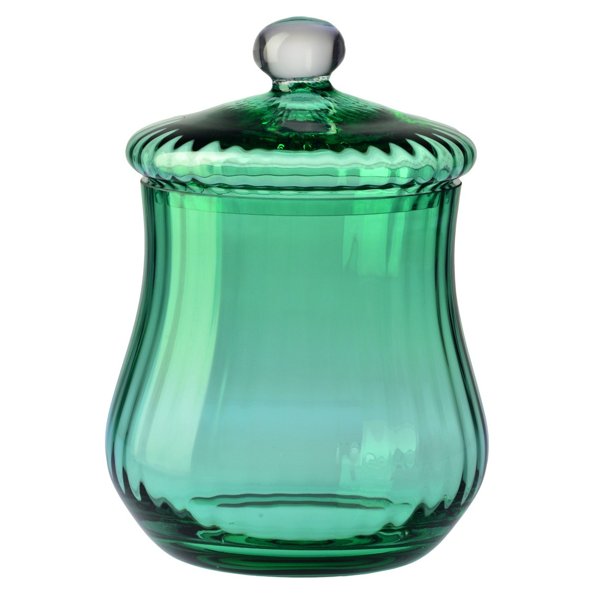 Kryształowy pojemnik z pokrywą HERITAGE Szmaragd 30 cm