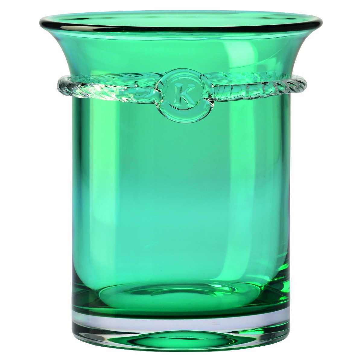 Kryształowy pojemnik do lodu HERITAGE Szmaragd 19 cm