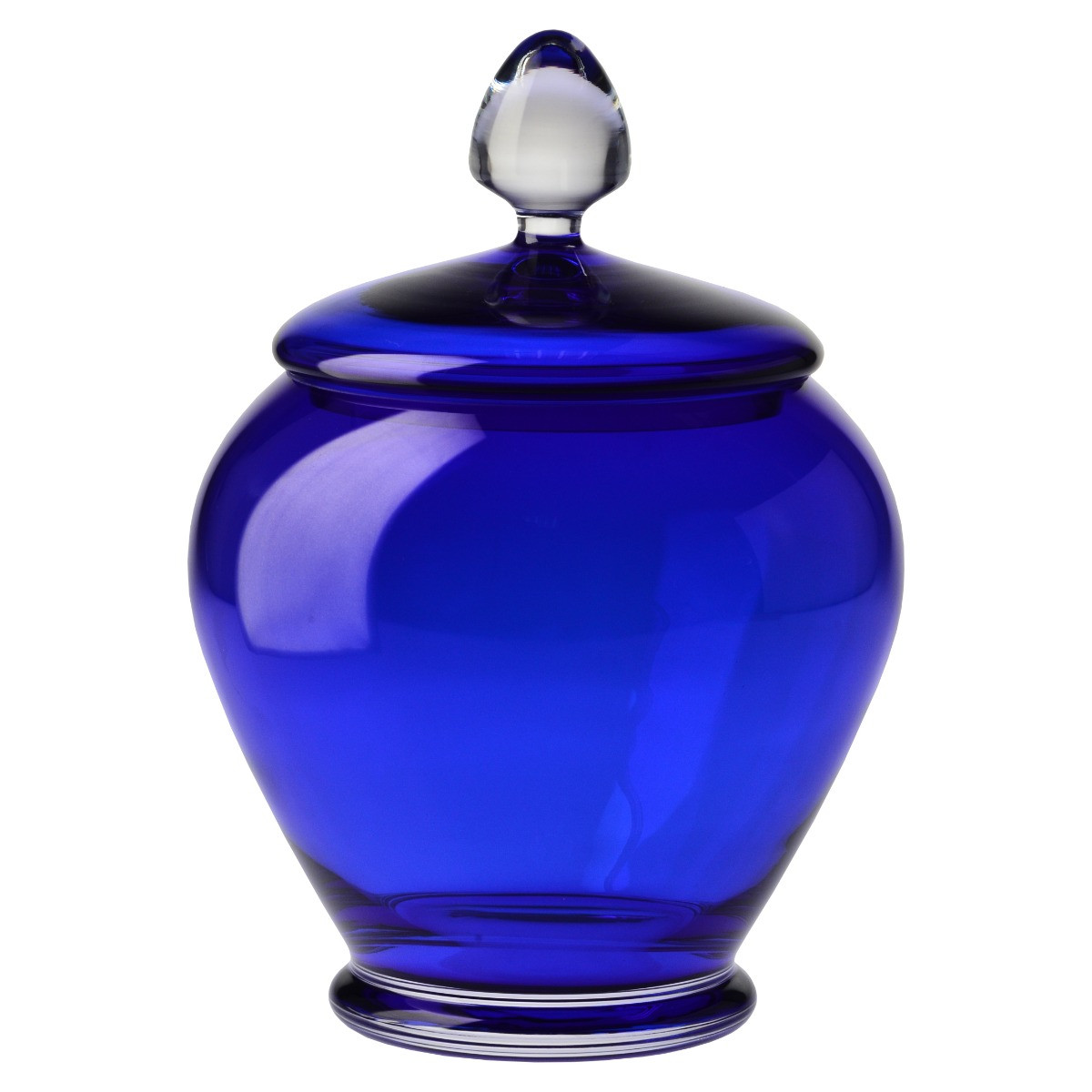 Kryształowy pojemnik z pokrywą HERITAGE Kobalt 4l