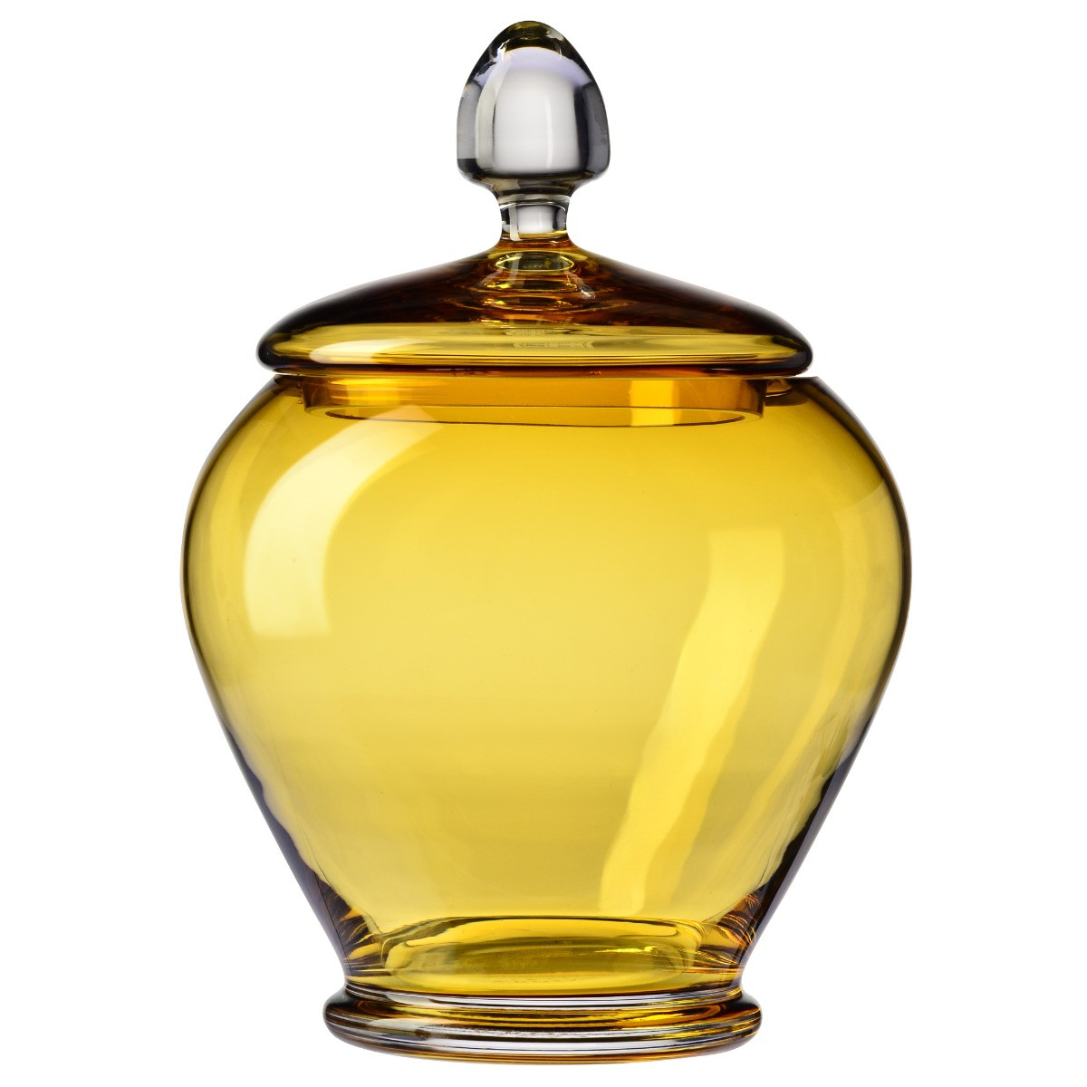 Kryształowy pojemnik z pokrywą HERITAGE Bursztyn 4l