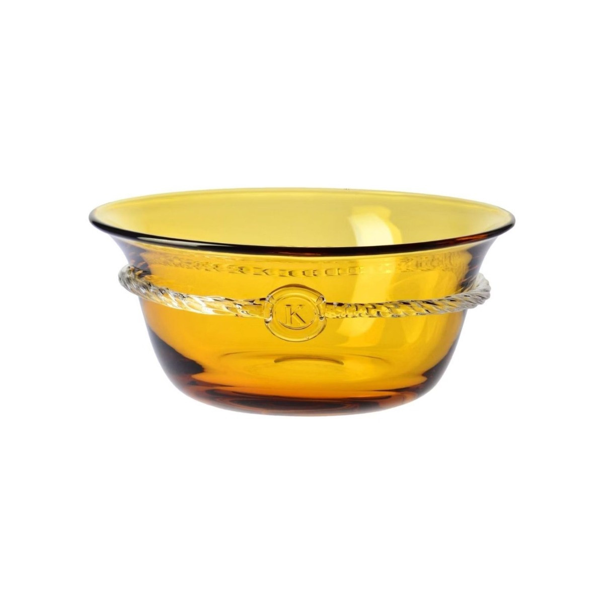 Kryształowa salaterka HERITAGE Bursztyn 25 cm