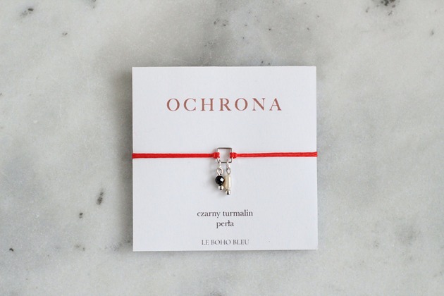 Bransoletka Ochronna z Czarnym Turmalinem i Perłą
