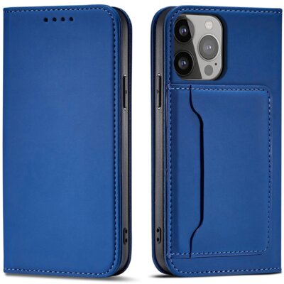 Etui HURTEL Magnet Card do Apple iPhone 14 Pro Niebieski