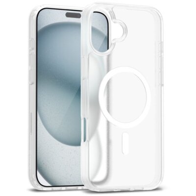 Etui CRONG Hybrid Matte Magnetic MagSafe do Apple iPhone 17 Biały
