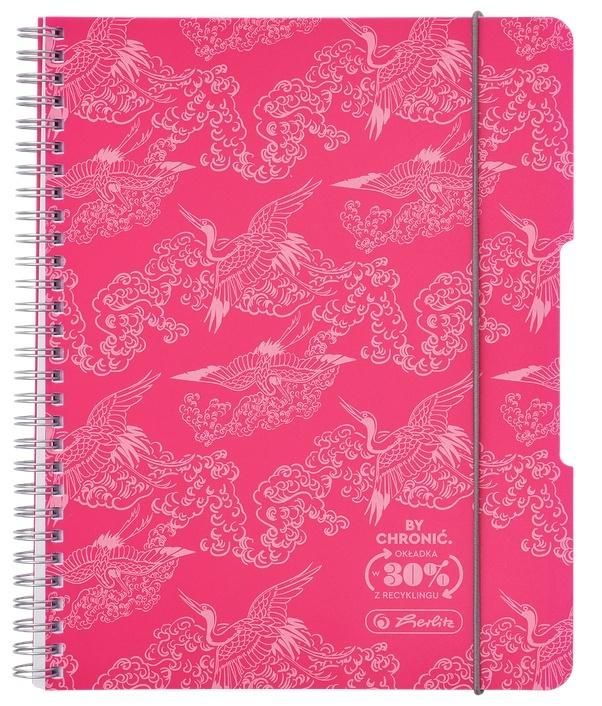 Herlitz Kołozeszyt A580k kratka Colors różowy (4szt) - zeszyt