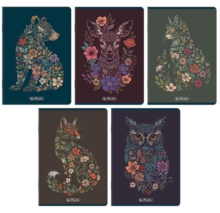 Zeszyt A580k kratka Florimals (5szt) Herlitz - zeszyt