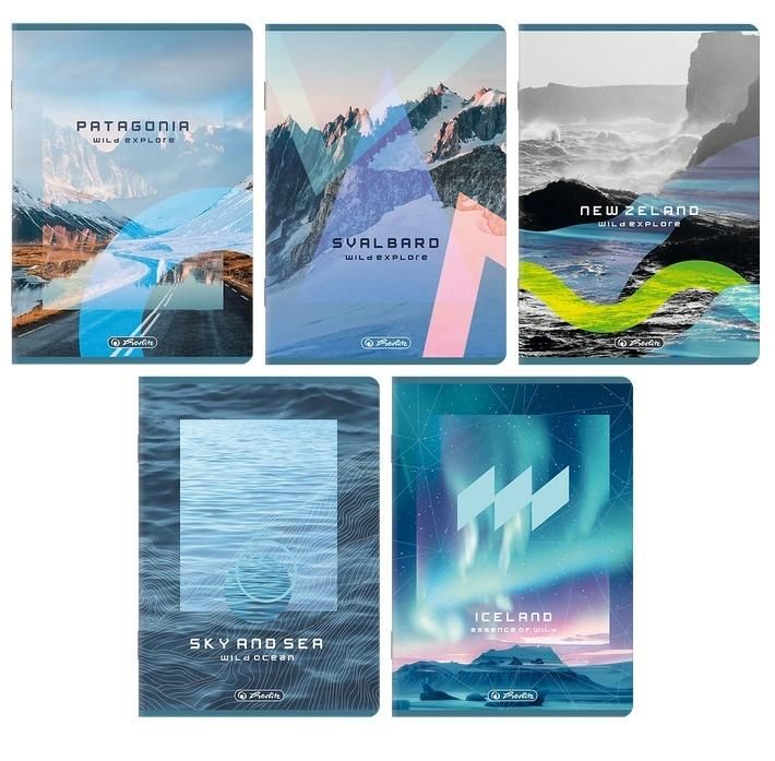 Zeszyt A580k linia Solarpunk (5szt) Herlitz - zeszyt