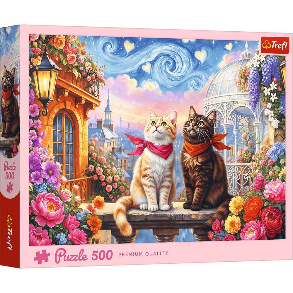 Puzzle 500 Zakochane Mruczki 37553 Trefl - puzzle