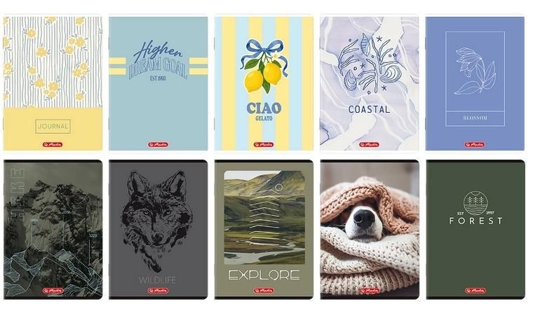 Zeszyt A580k kratka mix (5szt) Herlitz - zeszyt