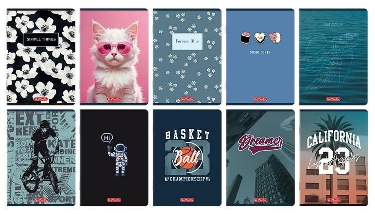 Zeszyt A560k kratka mix (10szt) Herlitz - zeszyt