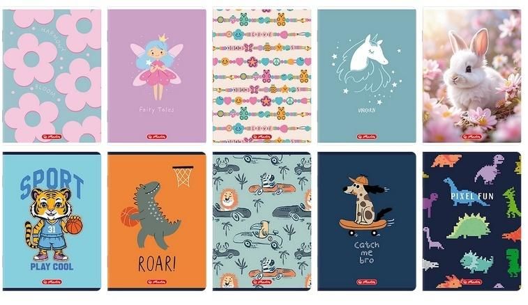 Zeszyt A516k kratka mix (20szt) Herlitz - zeszyt