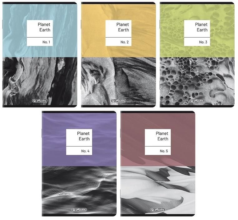 Zeszyt A596k kratka Premium Earth (5szt) Herlitz - zeszyt