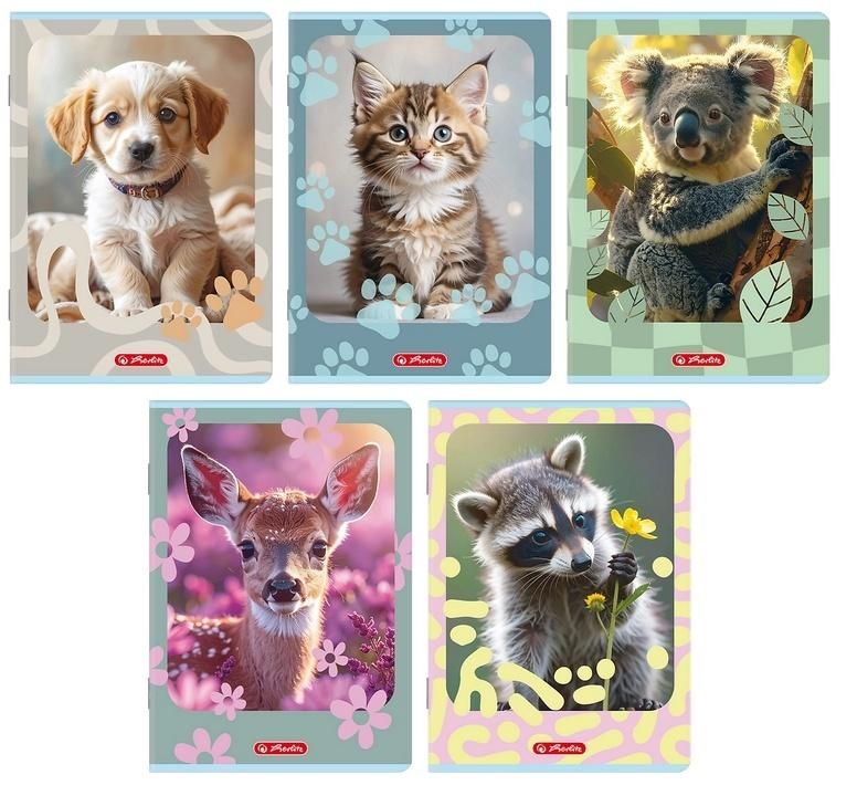 Zeszyt A516k kratka Animals (20szt) Herlitz - zeszyt