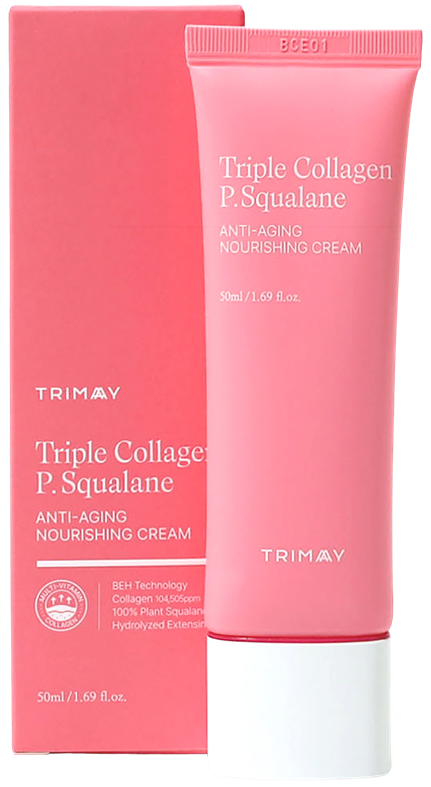 Trimay Triple Collagen P.Squalane Krem odżywczy przeciwstarzeniowy, 50 ml