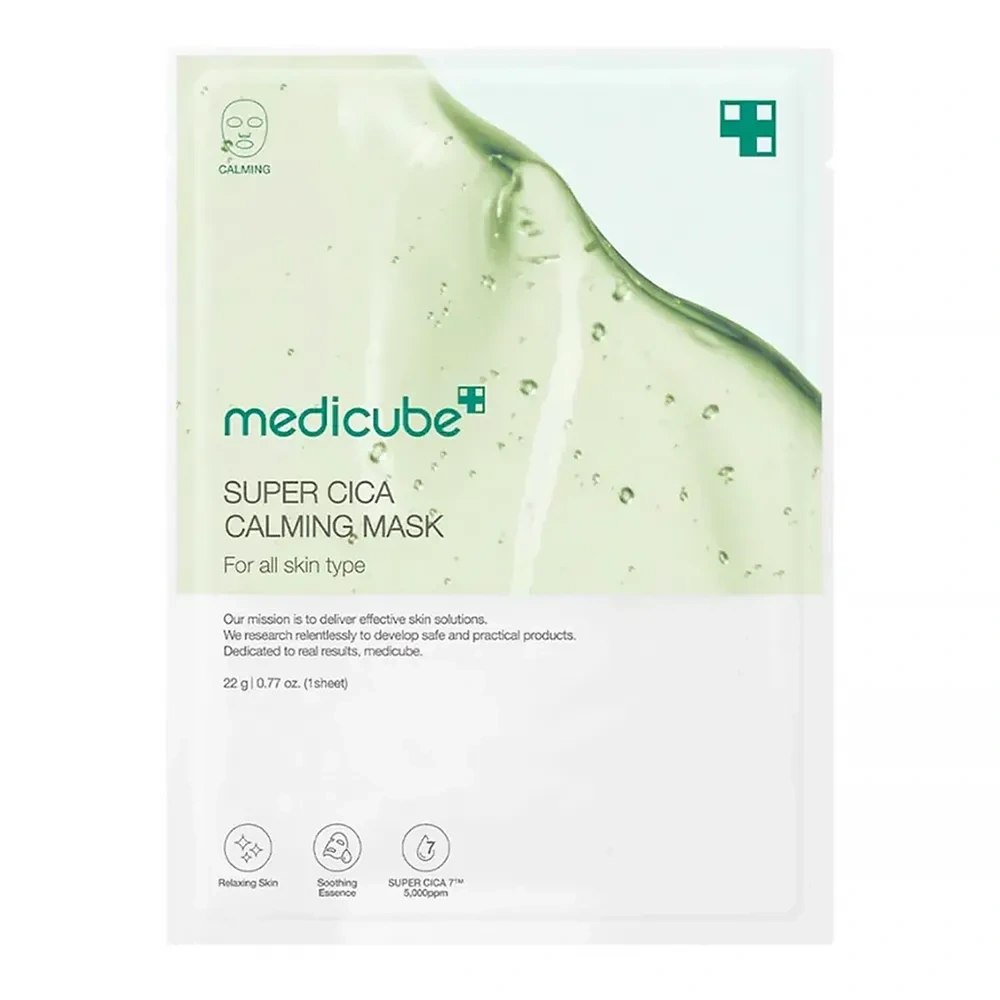 Medicube Super Cica Calming Mask kojąca maska w płachcie z wąkrotą azjatycką 22 g