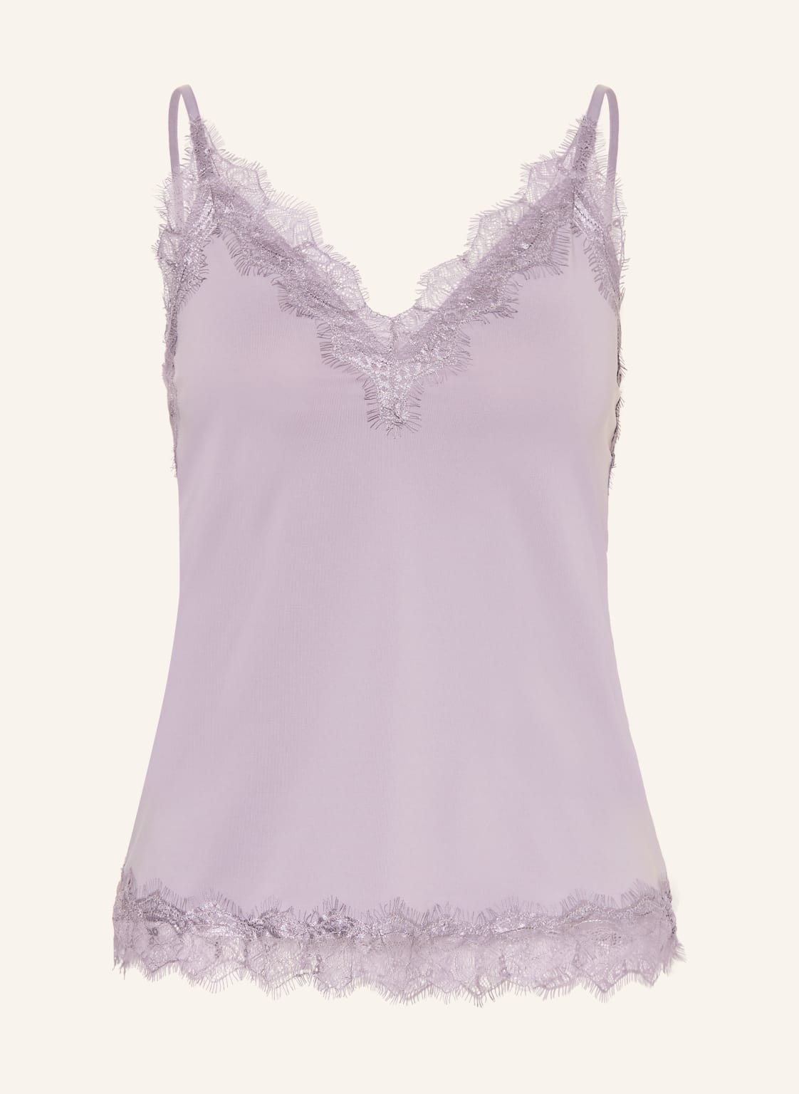 Rosemunde Top Billie Z Koronkowym Obszyciem lila