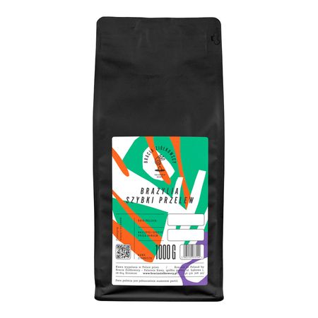 Bracia Ziółkowscy Kawa ziarnista Brazylia Szybki Przelew Filter 1 kg - kawa