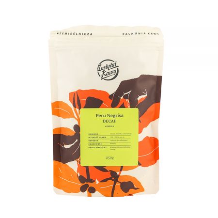 Instytut Kawy Kawa ziarnista bezkofeinowa Peru Negrisa Decaf Co2 Espresso 250 g - kawa