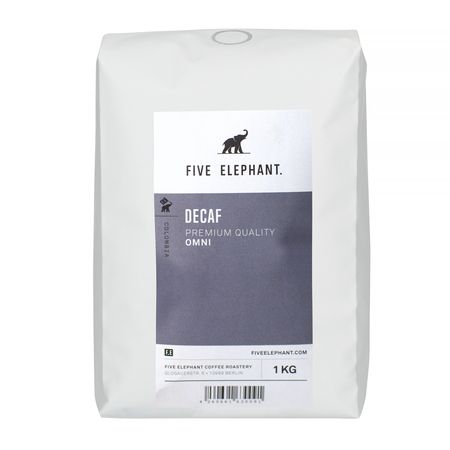 Five Elephant Bezkofeinowa kawa ziarnista Kolumbia Cauca Washed Omniroast 1 kg - kawa