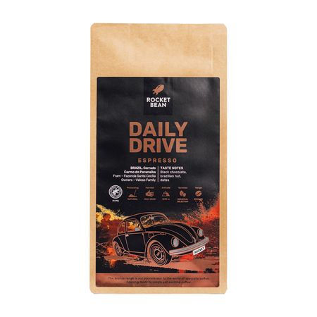Rocket Bean Kawa ziarnista Daily Drive Brazylia Natural Espresso 1 kg - kawa