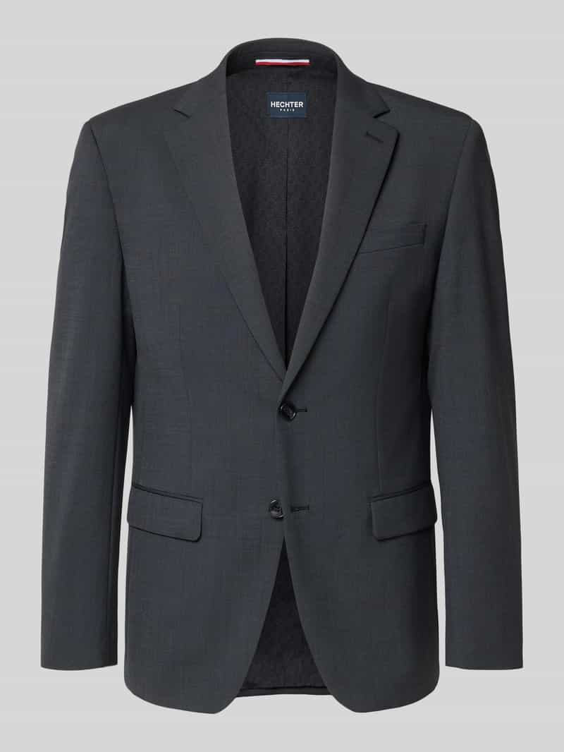 Marynarka na 2 guziki o kroju regular fit z kieszeniami z patką