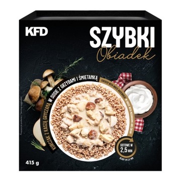 Kfd Szybki Obiadek Kurczak Z Kaszą Gryczaną W Sosie Z Grzybami