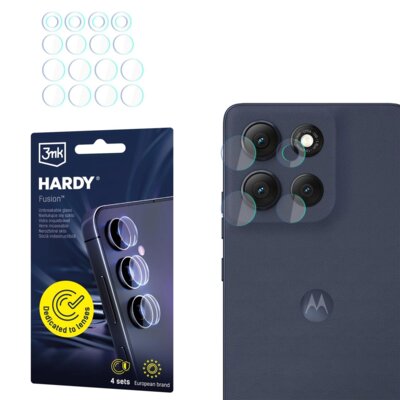 Szkło hybrydowe na obiektyw 3MK Hardy Fusion Lens Protection do Motorola Moto G86 / G86 Power (4 szt.)