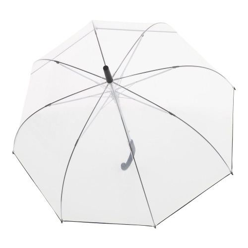 Parasol Doppler Fiber Nizza Transparent półautomatyczny długi czarna lamówka