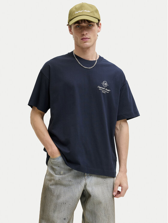 Jack & Jones T-Shirt Niagara 12293422 Granatowy Regular Fit