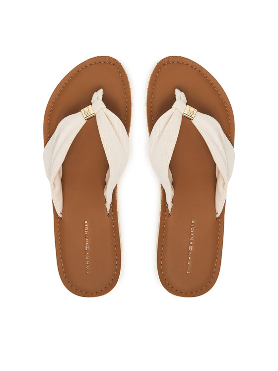 Tommy Hilfiger Japonki Th Ltr Footbed Summer Sandal FW0FW09194 Écru