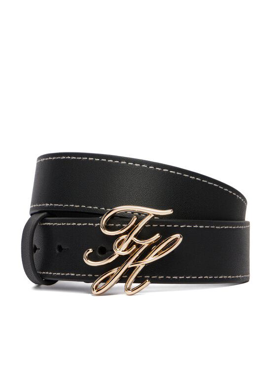 Tommy Hilfiger Pasek Th Script 3.0 AW0AW18568 Granatowy