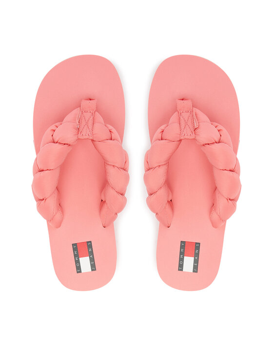 Tommy Jeans Japonki Braided Thong Beach Sandal EN0EN02877 Różowy