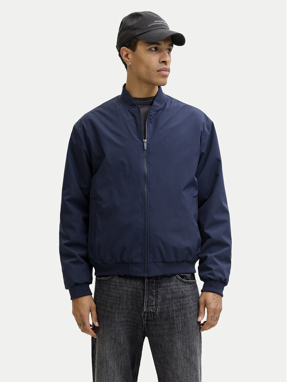 Jack & Jones Kurtka bomber Echarge 12268608 Granatowy Regular Fit