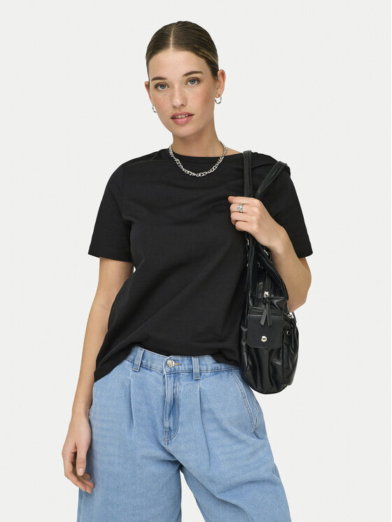 ONLY T-Shirt Freja 15367970 Czarny Regular Fit