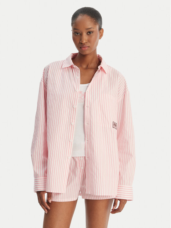 Juicy Couture Koszula Dog Crest JCYPT126861 Różowy Relaxed Fit