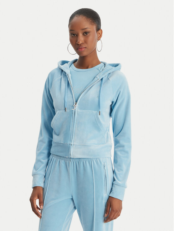 Juicy Couture Bluza Madison JCWAS126326 Błękitny Slim Fit