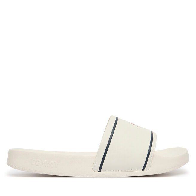 Klapki Tommy Jeans Tjw Poolslides EN0EN02976 Biały