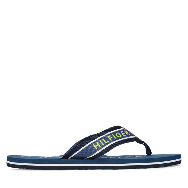 Japonki Tommy Hilfiger Sporty Hilfiger Beach Sandal FM0FM05805 Niebieski