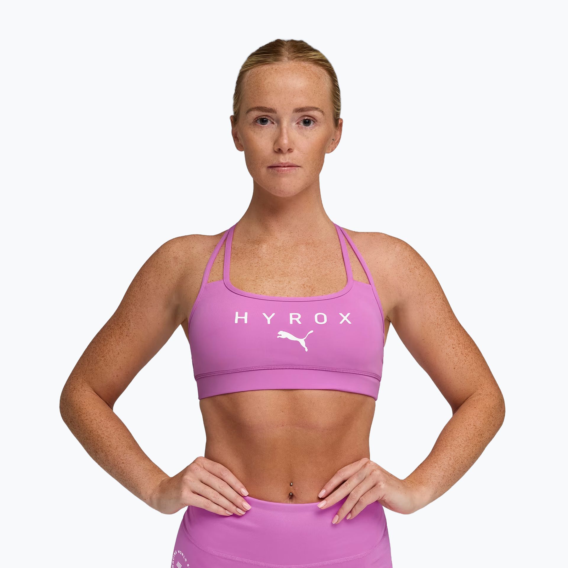 Biustonosz treningowy PUMA Hyrox Move Strappy pink WYSYŁKA W 24H 30 DNI NA ZWROT