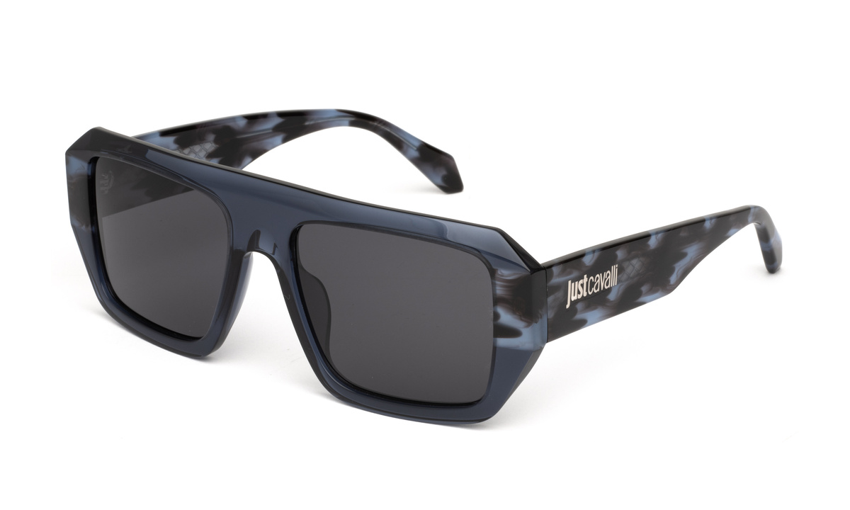 Okulary JUST CAVALLI SJC101V550W47. Okulary przeciwsłoneczne, Kolor niebieski. Unisex.