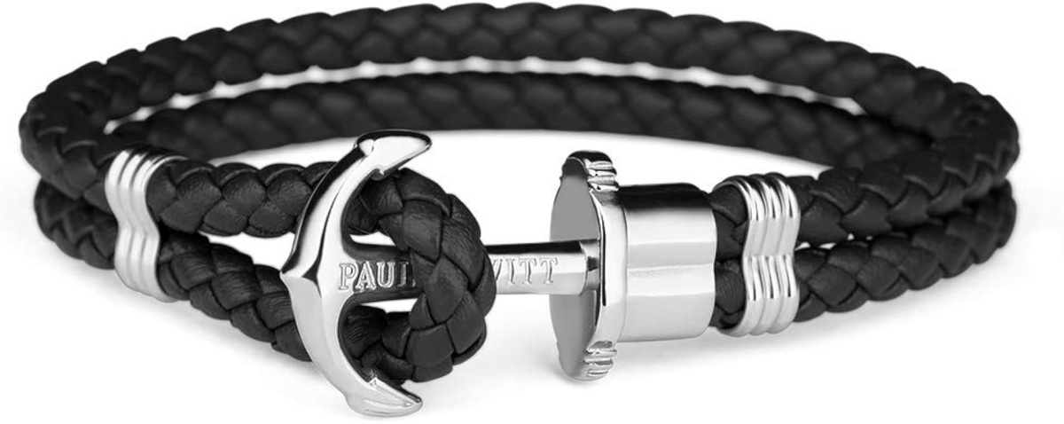 Biżuteria PAUL HEWITT PH-L-S-B-S. Bransoletka, Kolor czarny. Unisex.