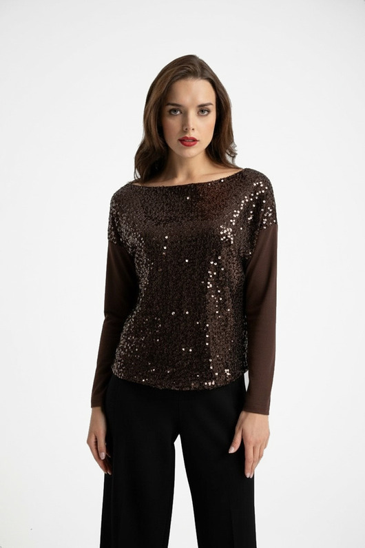 Bluzka Alexis Sparkle Brown