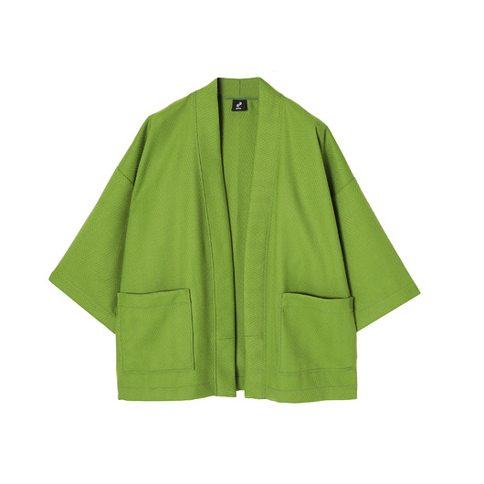 In - Zielone kimono z widoczną strukturą